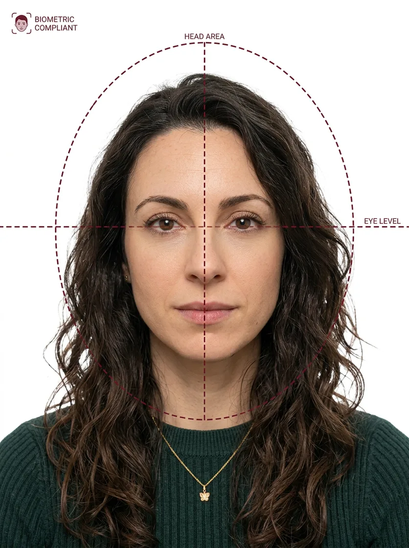 Compliant ID photo generated